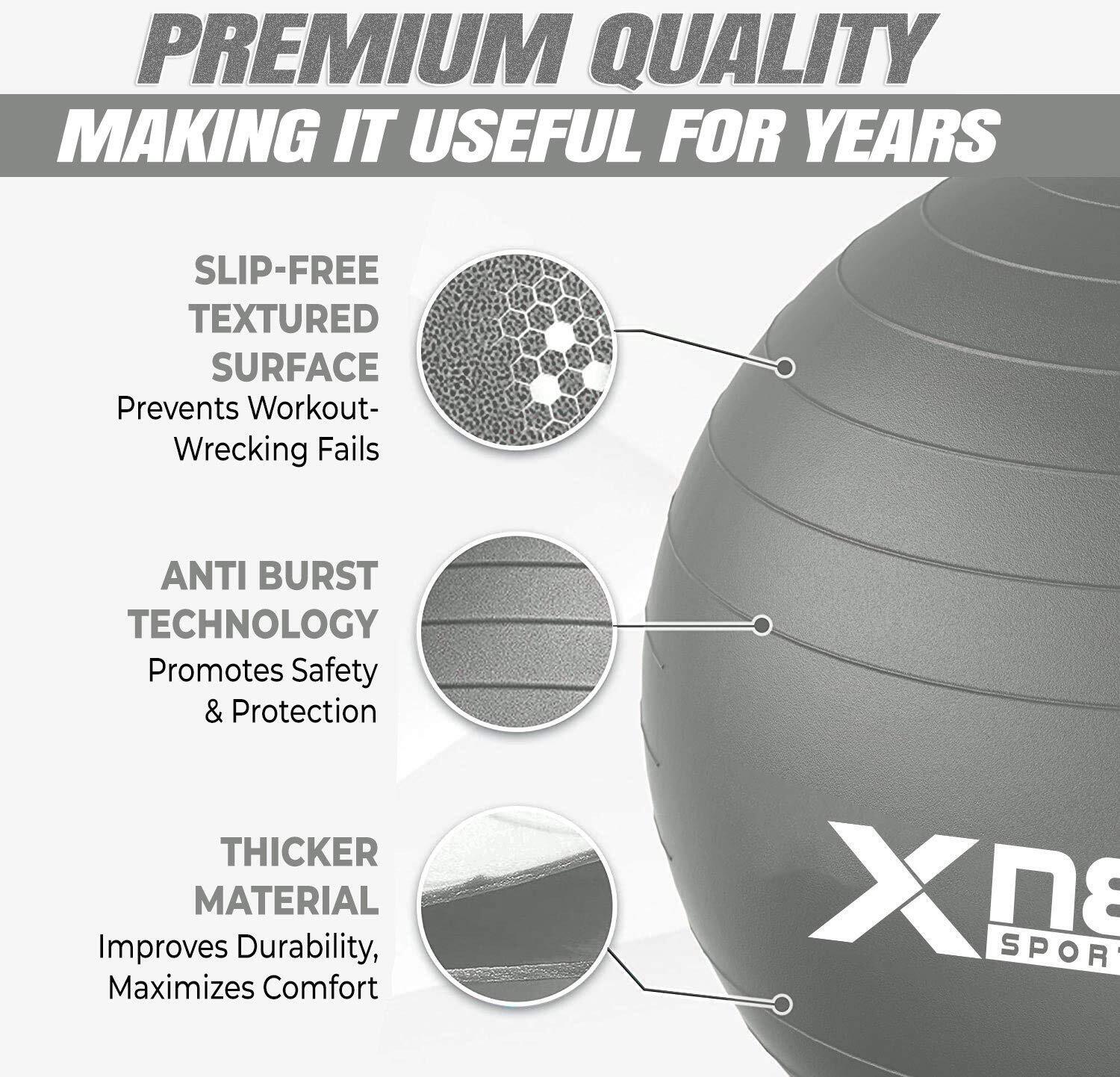 65cm Anti-Burst Yoga Swiss Ball for Fitness & Pregnancy