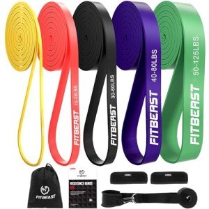 FitBeast Resistance Bands Set for Yoga & Fitness