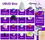 16 Healing Crystals Set with Wooden Box