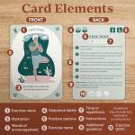 Stress Relief Card Deck with Guidebook and Techniques