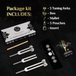 Healing Tuning Forks Set for Yoga and Meditation