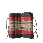 Foldable Large Yoga and Meditation Cushion - Black/Red