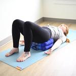 Foldable Large Yoga and Meditation Cushion - Black/Red