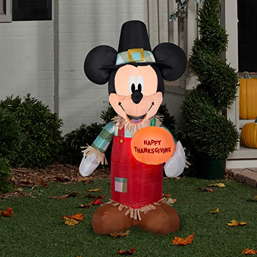 Mickey's Thanksgiving: 3.5' Inflatable Pumpkin Décor