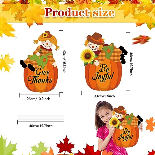 Thanksgiving Scarecrow Yard Decor for Autumn Outdoor