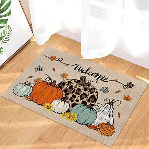 Harvest Pumpkin Welcome Mats: Fall Farmhouse Thanksgiving