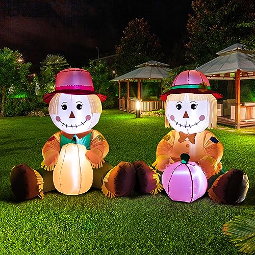 Thanksgiving Scarecrow Inflatable Yard Decor - 3.3 FT