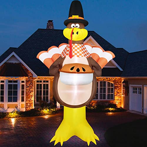 12ft Giant Inflatable Turkey Outdoor Thanksgiving Decor