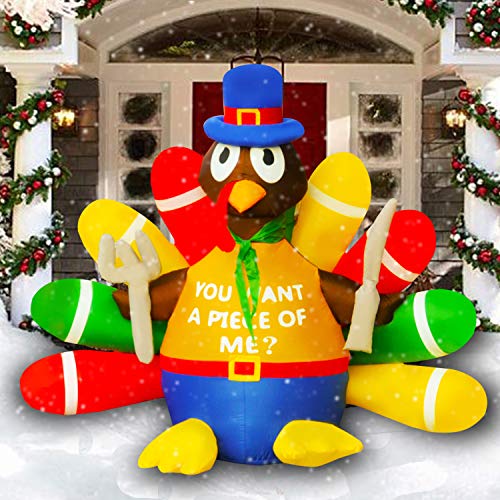 Thanksgiving Inflatable Turkey with LED Lights