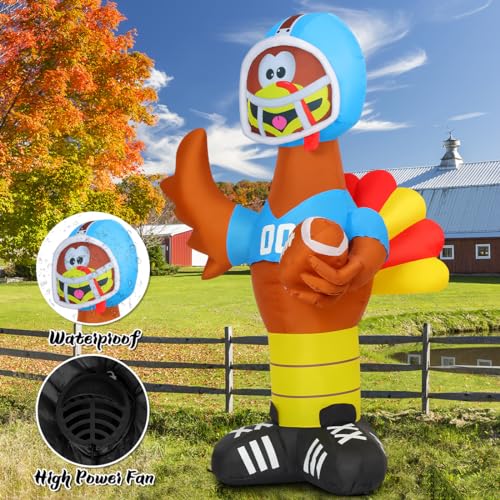 GOOSH 5 FT Inflatable Thanksgiving Turkey Yard Décor