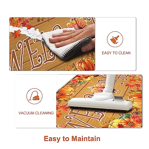 Turkey Welcome Doormat: Thanksgiving Outdoor Décor 17”x29”