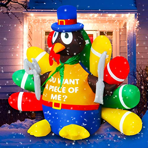 Thanksgiving Inflatable Turkey with LED Lights