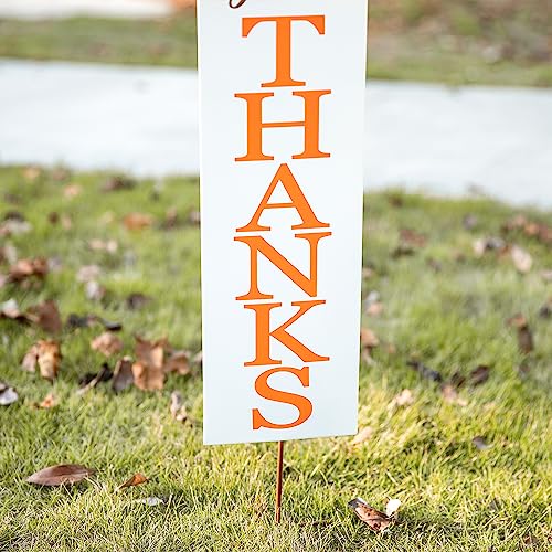 Thanksgiving 36" Metal Turkey Yard Stake and Welcome Sign