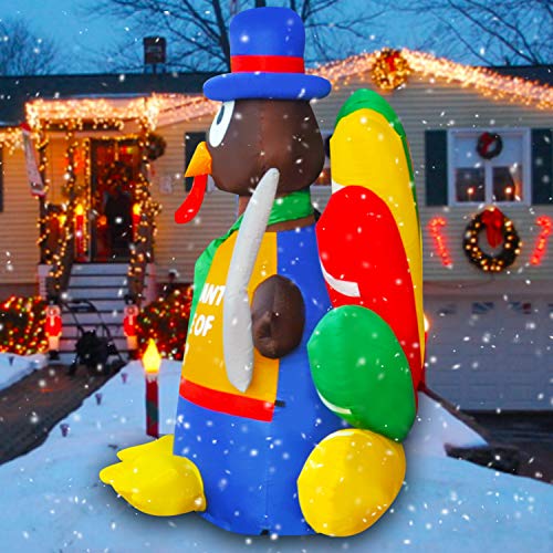 Thanksgiving Inflatable Turkey with LED Lights
