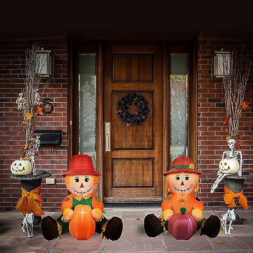 Thanksgiving Scarecrow Inflatable Yard Decor - 3.3 FT