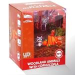 7FT Woodland Animals with Cornucopia Inflatable for Thanksgiving