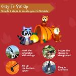 7FT Woodland Animals with Cornucopia Inflatable for Thanksgiving