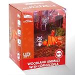 7FT Woodland Animals with Cornucopia Inflatable for Thanksgiving