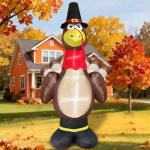 12ft Giant Thanksgiving Turkey Inflatable with LED Lights