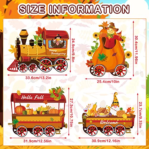 Thanksgiving Yard Signs Set for Outdoor Decor