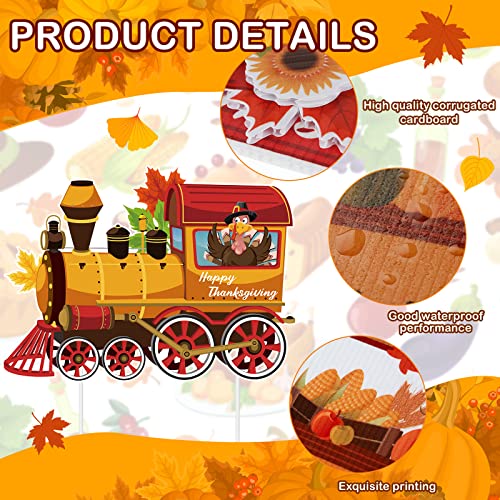 Thanksgiving Yard Signs Set for Outdoor Decor