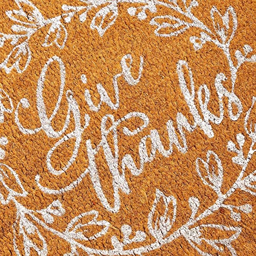 Give Thanks Fall Welcome Mat – Outdoor Thanksgiving