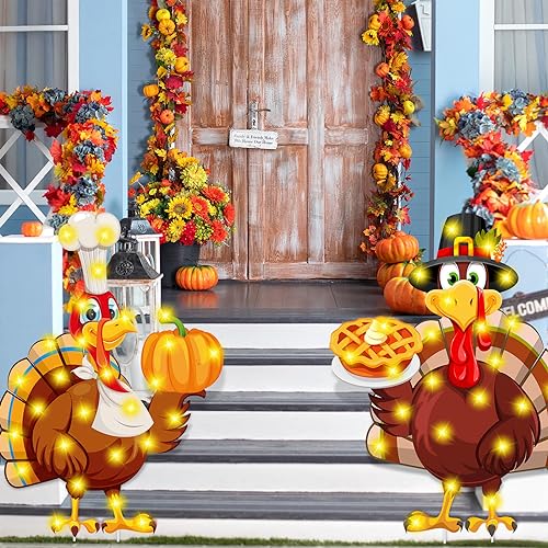 thumbnail image 2 of 8PCS Thanksgiving Yard Signs With Stakes, Rwanda 2 of 10