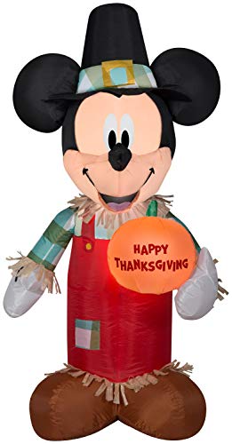 Mickey's Thanksgiving: 3.5' Inflatable Pumpkin Décor