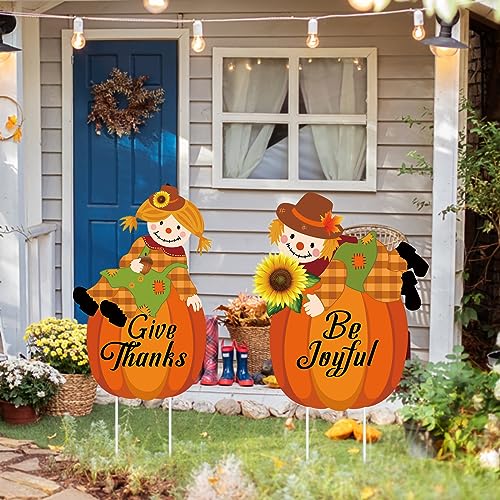 Thanksgiving Scarecrow Yard Decor for Autumn Outdoor