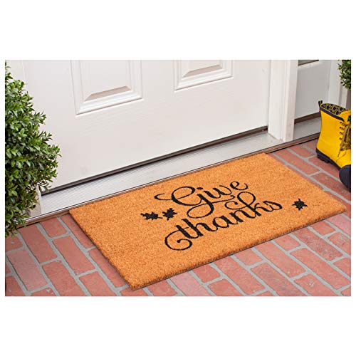 Thanksgiving Give Thanks Doormat