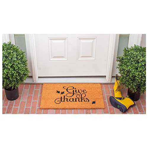 Thanksgiving Give Thanks Doormat