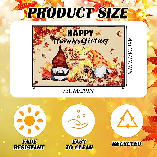 Fall-Themed Welcome Mat for Thanksgiving Decor