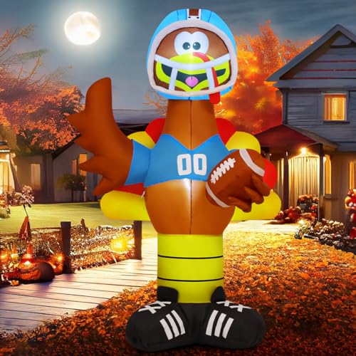 GOOSH 5 FT Inflatable Thanksgiving Turkey Yard Décor