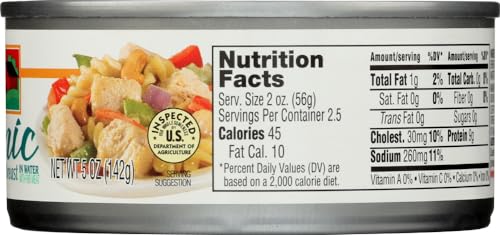 Organic Chicken Breast in Water - 3 Cans