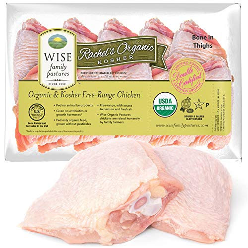 Organic Bone-in Skin-on Chicken Thighs, Kosher