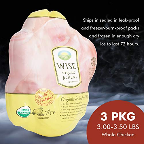 Organic Whole Chicken Broilers, 3.5 lb Pack