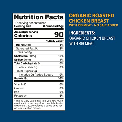 Organic Roasted Skinless Boneless Chicken Breast 5oz