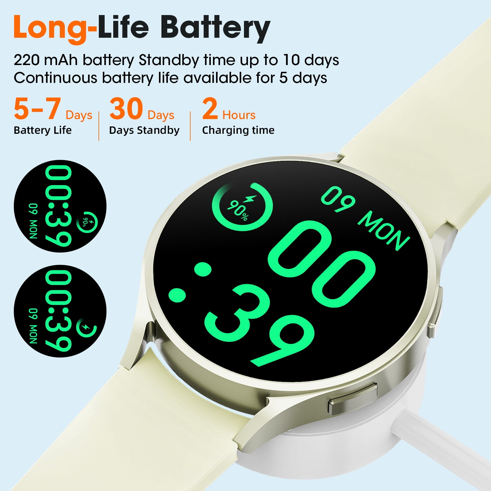 Women's Smartwatch with Call Function & Fitness Tracking
