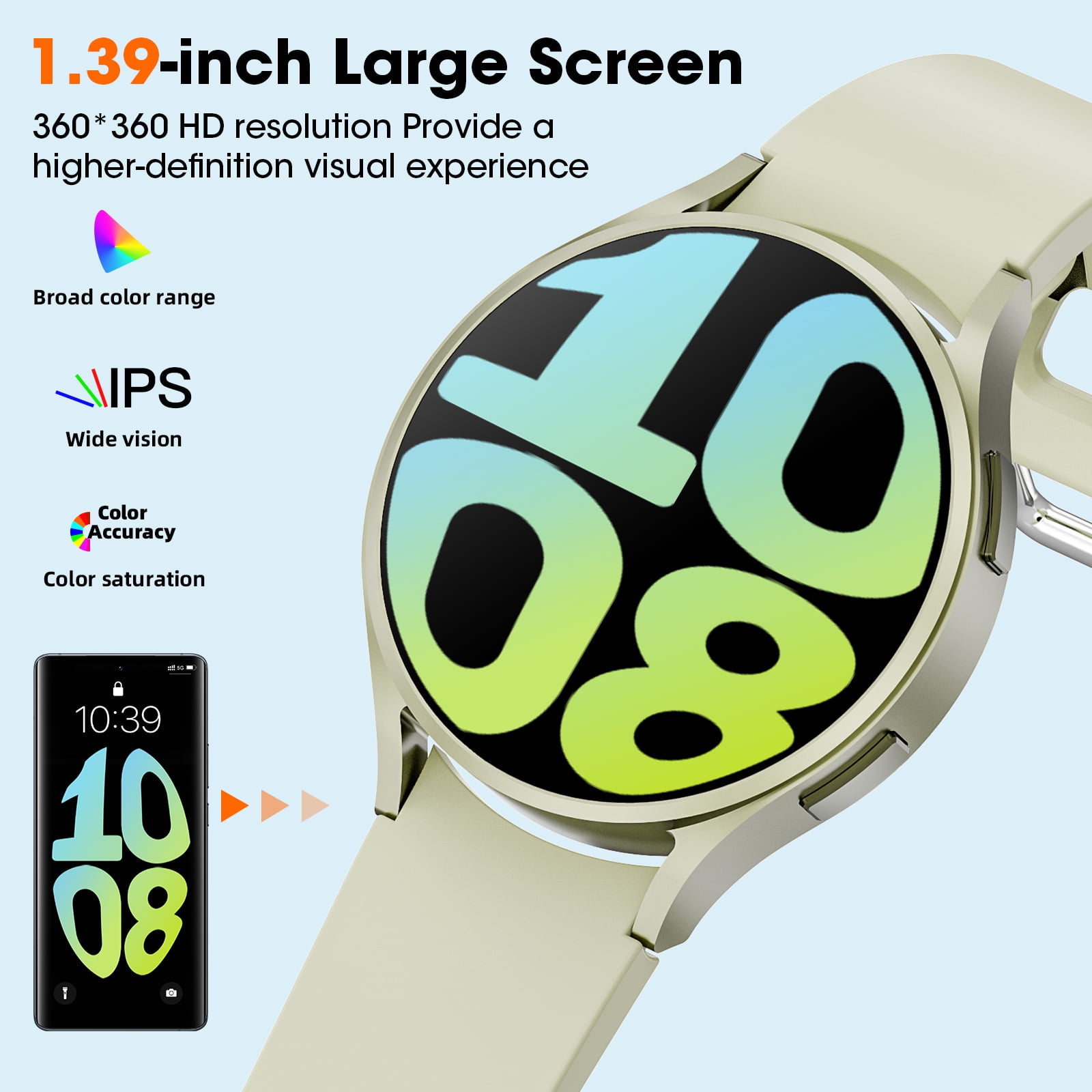 Women's Smartwatch with Call Function & Fitness Tracking