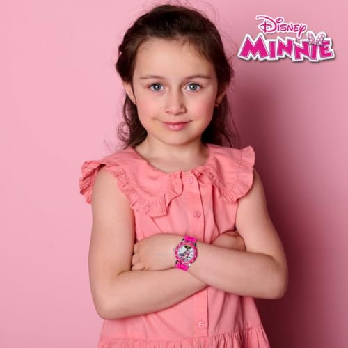 Minnie Mouse Pink Analog Time-Teacher Watch