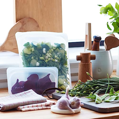 Stasher Silicone Bundle: 4 Reusable Aqua Bags