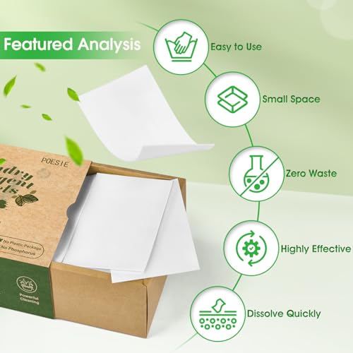 Eco-Friendly Laundry Detergent Sheets - 160 Sheets