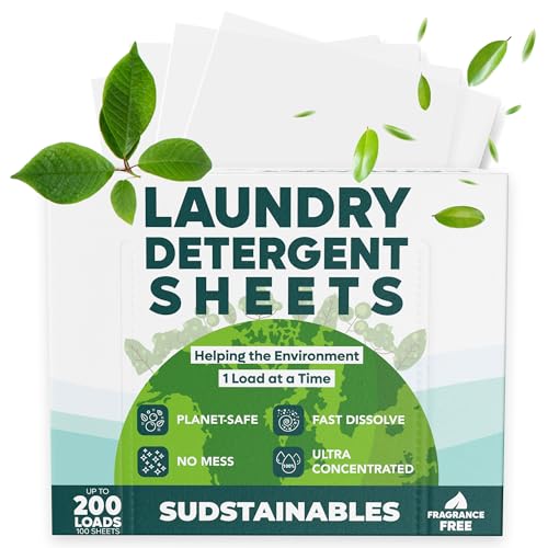 Eco-Friendly Laundry Detergent Sheets (200 Loads)