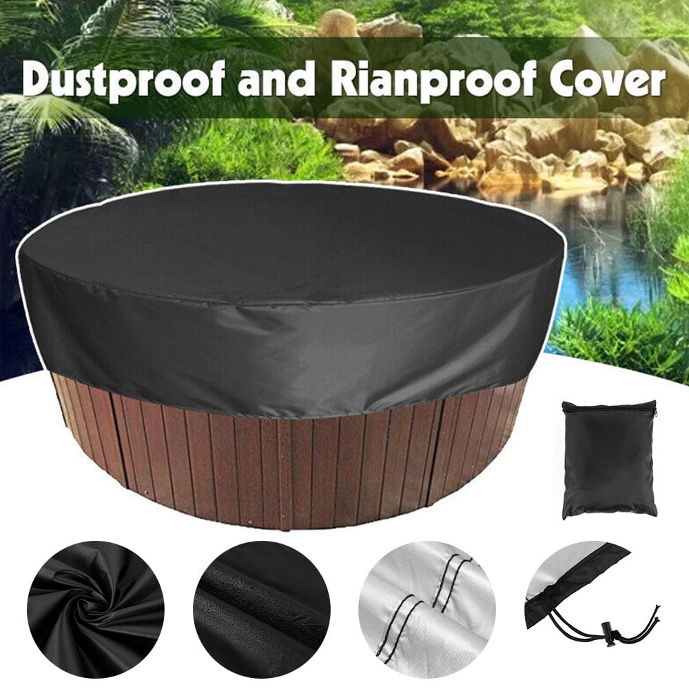 Round Hot Tub Weatherproof Cover - Large