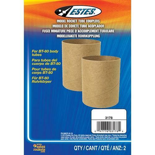 Estes Model Rocket Body Tube Couplers (2pcs)