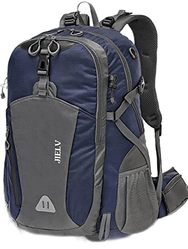 JIELV Hiking Backpack 45L Waterproof Camping Backpack Daypack Lightweight Outdoor Sport Travel for Men Women(Blue)