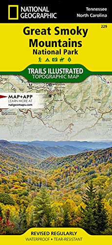 Great Smoky Mountains National Park Map (National Geographic Trails Illustrated Map, 229)