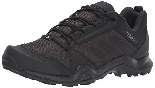 adidas outdoor mens Terrex Ax3 Hiking Boot, Black/Black/Carbon, 9.5 US