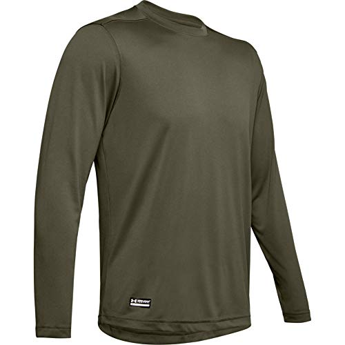 Under Armour Men's Tactical Tech Long-Sleeve Shirt , Marine Od Green (390)/Marine Od Green , Large