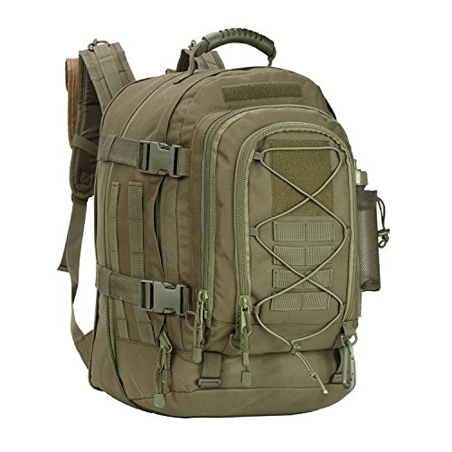 ARMYCAMOUSA 40L Outdoor Expandable Tactical Backpack Military Sport Camping Hiking Trekking Bag (OD Green 08001A)